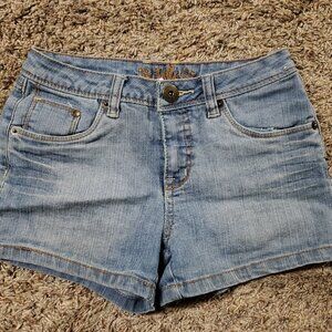 Kids Girls Denim Shorts by Justice Size 10 Regular